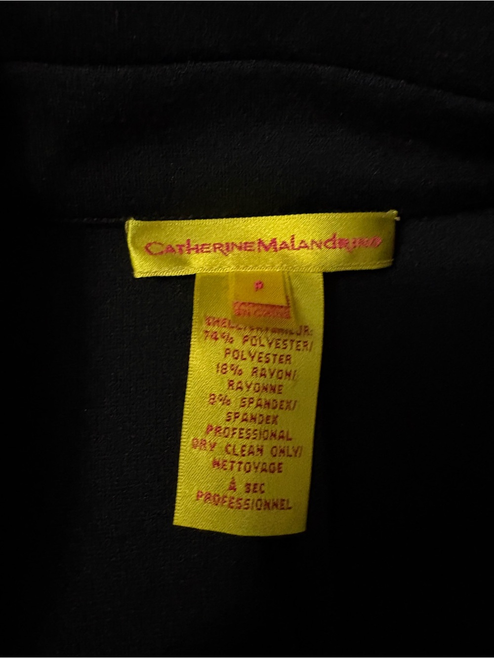 Catherine Malandrino Black Belted Blazer Romper – Size Small - Picture 3 of 4
